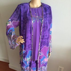 COLORFUL ELEGANCE 3-Piece Pantsuit made in India